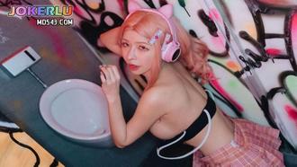  AN9-041 女子圖鑑 夜店大奶DJ被猛男帥哥無套中出