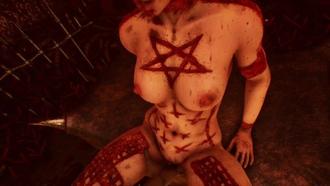  【3D】魅魔和怪物女孩在地狱中激情啪啪 